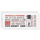 Vintage Ticket Save the Date or Invitation