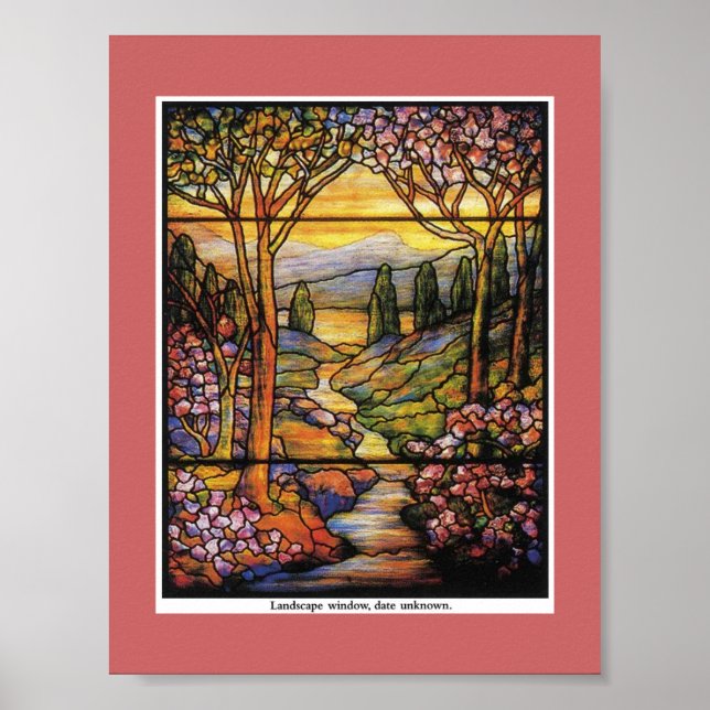 Vintage Tiffany Window Poster (Front)