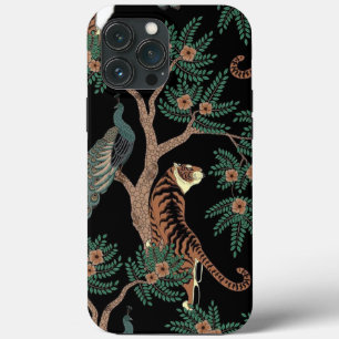 Vintage tiger and peacock Case-Mate iPhone 13 Pro Max Case