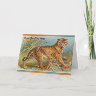 Vintage Tiger Card
