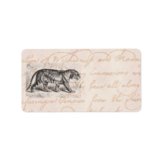 Vintage Tiger Illustration Tigers Template
