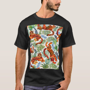 Vintage Tiger Jungle Watercolor T-Shirt