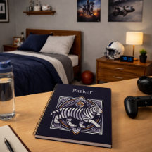 Vintage Tiger Navy Blue