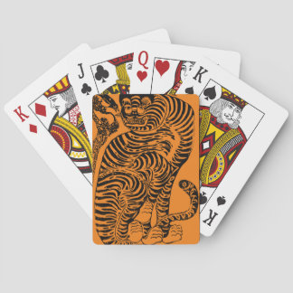 Vintage Tiger Playing Cards – Japanese Woodblock  