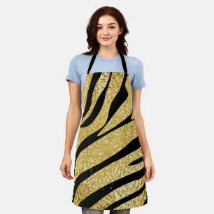 Vintage Tiger Print Apron - Stylish Kitchen Attire