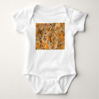 Vintage Tiger Safari Wildlife Pattern