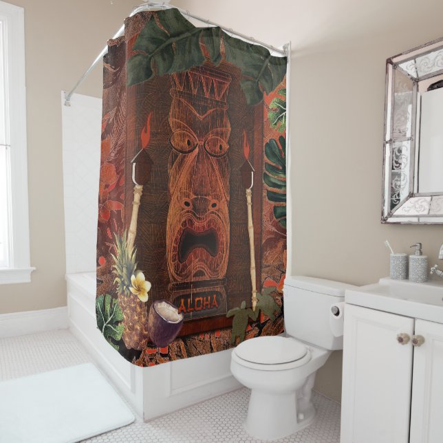 Vintage Tiki Aloha Hawaiian Rustic Tropical Island (In Situ)