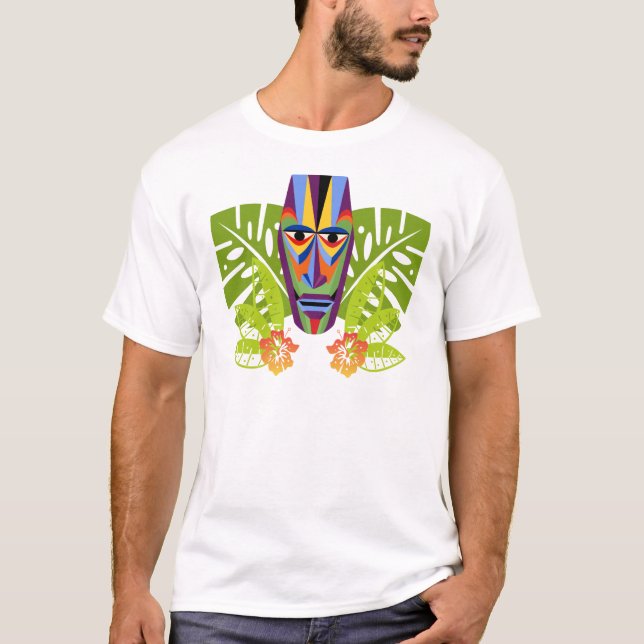 Vintage Tiki Head Tee Shirt (Front)