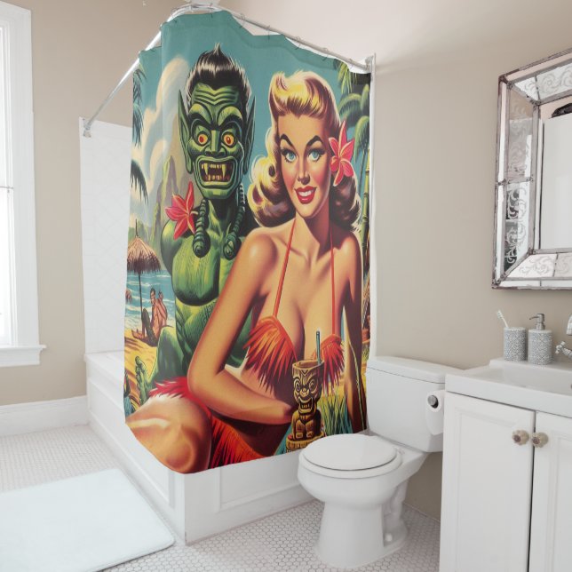 Vintage Tiki Pin Up (In Situ)