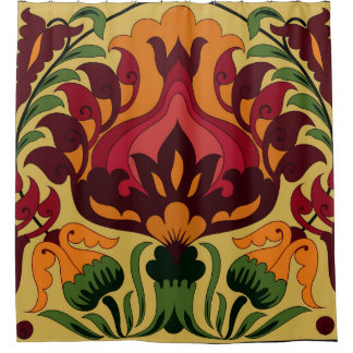 Vintage tile, Art Nouveau decor.
