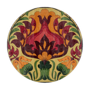 Vintage tile, Art Nouveau decor. Cutting Board