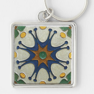 Vintage Tile Keychain