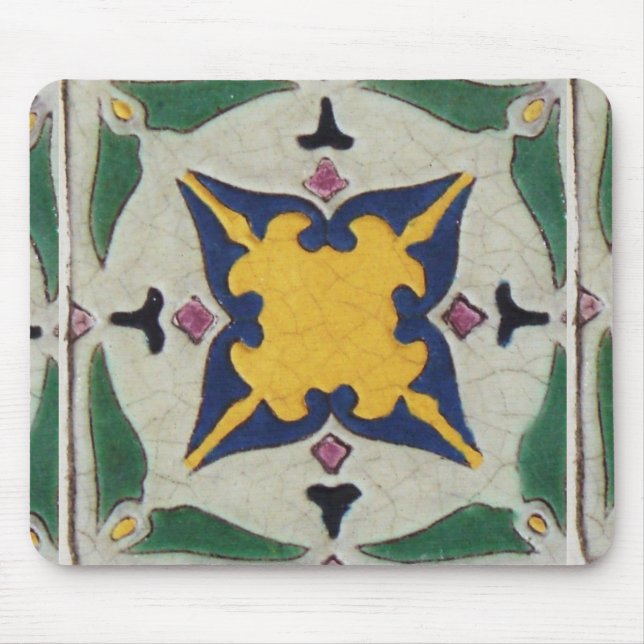 Vintage Tile Mouse Pad (Front)