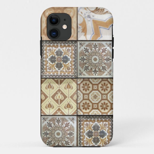 Vintage Tile Pattern Mobile Case (Back)