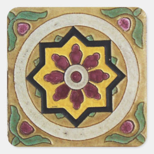 Vintage Tile Square Sticker
