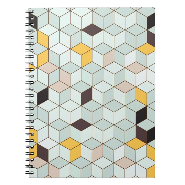 Vintage tiles background designed from geometric s notebook (Front)