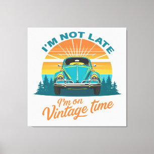 Vintage Time Ride Canvas Print