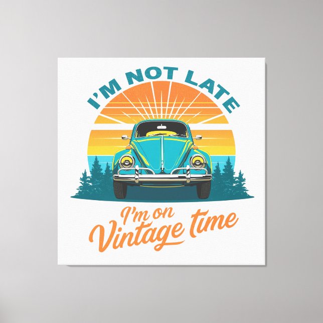 Vintage Time Ride Canvas Print (Front)