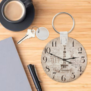 Vintage Timeless Timeclock Keychain