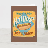 Vintage tin sign - Hot Dogs