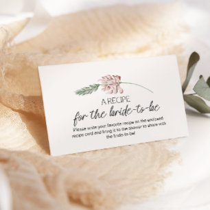 Vintage Tiny Floral Bloom Wedding Enclosure Card