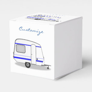 Vintage tiny trailer caravan Thunder_Cove Favor Box