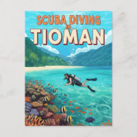 Vintage Tioman Malaysia Scuba Diving