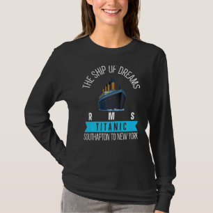 Vintage Titanic Ship Titanic Voyage Cruise Ship T-Shirt