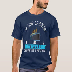Vintage Titanic Ship Titanic Voyage Cruise Ship T-Shirt