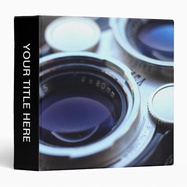 Vintage TLR Camera Binder (Front/Spine)