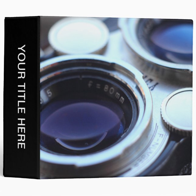 Vintage TLR Camera Binder (Front/Spine)