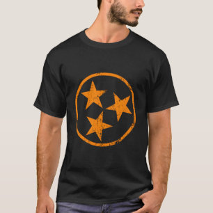 Vintage Tn Flag Gift Distressed Orange Tennessee S T-Shirt