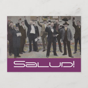 Vintage Toast Toasting Club Salud Health Postcards