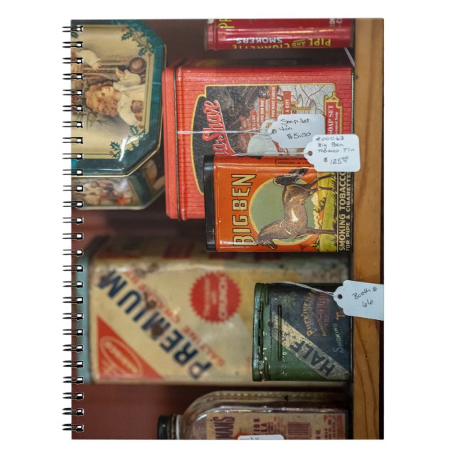 Vintage Tobacco Tin Collection Notebook (Front)