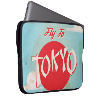 Vintage Tokyo, Japan Travel Posters Laptop Sleeve