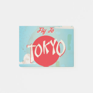 Vintage Tokyo, Japan Travel Posters Post-it Notes
