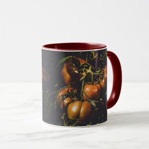 Vintage Tomato Rustic Farmhouse Moody Botanical Mug