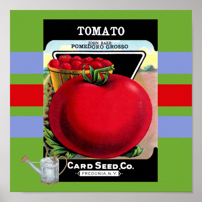 Vintage Tomato Seed Poster (Devant)