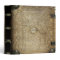 Vintage Tooled Leather Print Gothic Binder