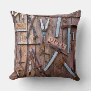 Vintage Tools Antique Tools Throw Pillow