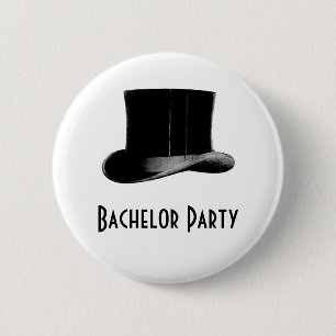 Vintage Top Hat 2 Inch Round Button