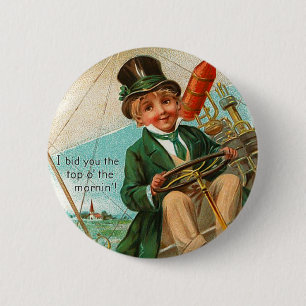 Vintage Top o' the Morning Button