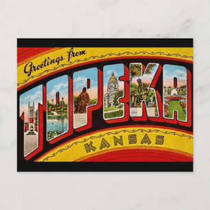  Vintage Topeka Kansas Postcard