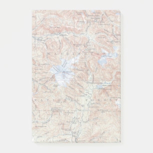 Vintage Topographical Map Mount Baker Post-it Notes