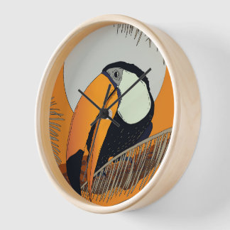Vintage Toucan Clock