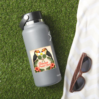 Vintage Toucan Padel Club Retro Miami Sticker Shee