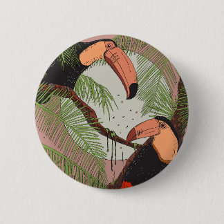 Vintage Toucans 2 Inch Round Button