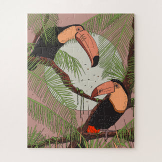 Vintage Toucans Jigsaw Puzzle