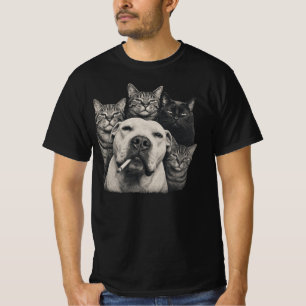 Vintage Tough Dog with Cigarette and Grumpy Cats T-Shirt
