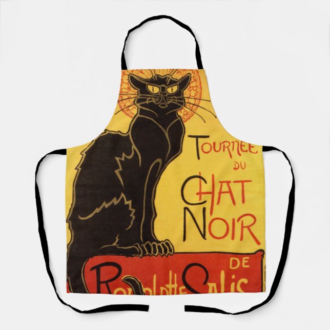 Vintage Tournee de Chat Noir - Black Cat Apron (Front)